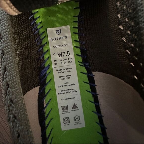 Rothy’s Vert The Square Wrap Around Mesh Convertible Ballet Flat - Picture 5 of 6